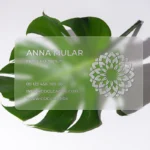 Elegant Silver Foil Business Card