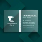 Clear business cards