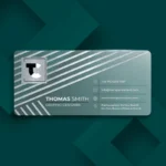 Silver business card