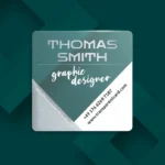 Silver business card