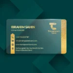 Gold foil business cards