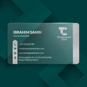 Silver business card