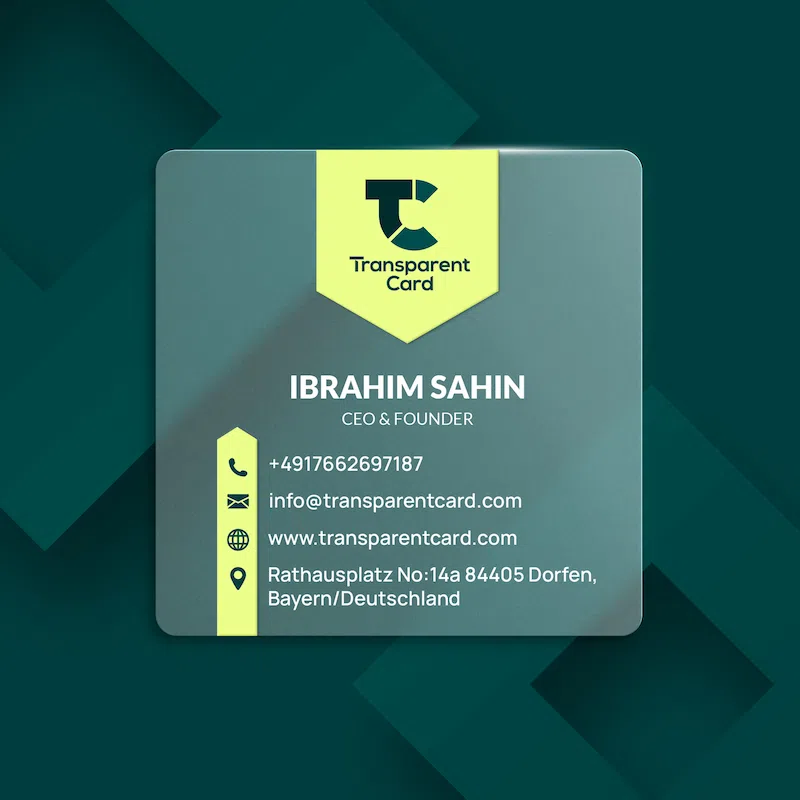 Square business card